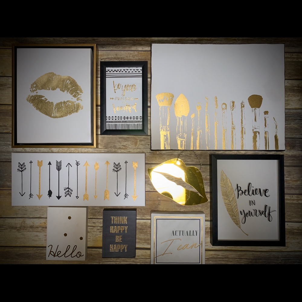 Black & Gold Glam Decor